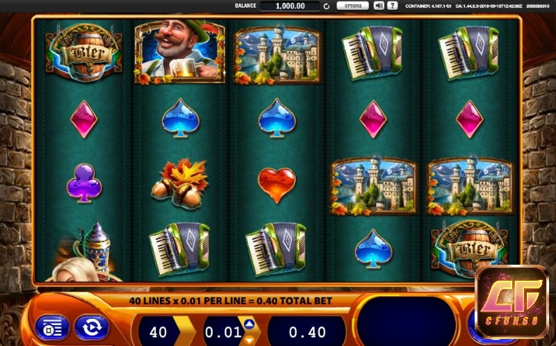 Cách chơi slot chủ đề lễ hội boa Đức này rất đơn giản