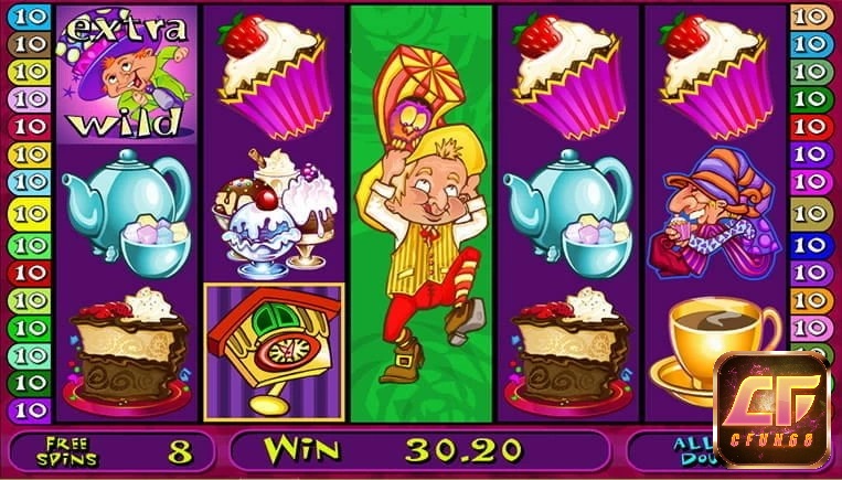 Mad Hatters được thiết kế với 5 cuộn chơi