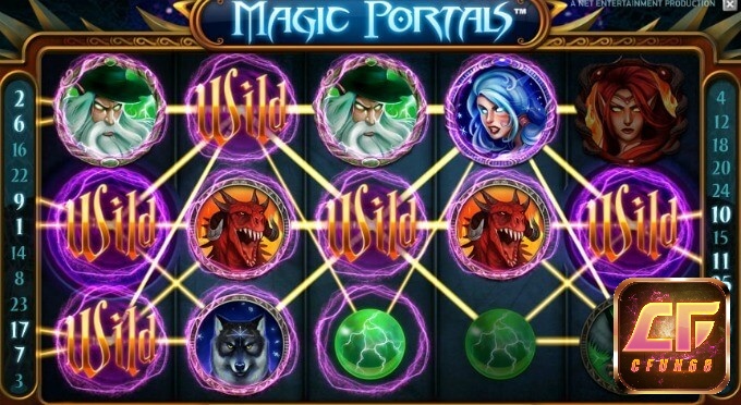 Các biểu tượng WILD xuất hiện đẹp mắt trong game