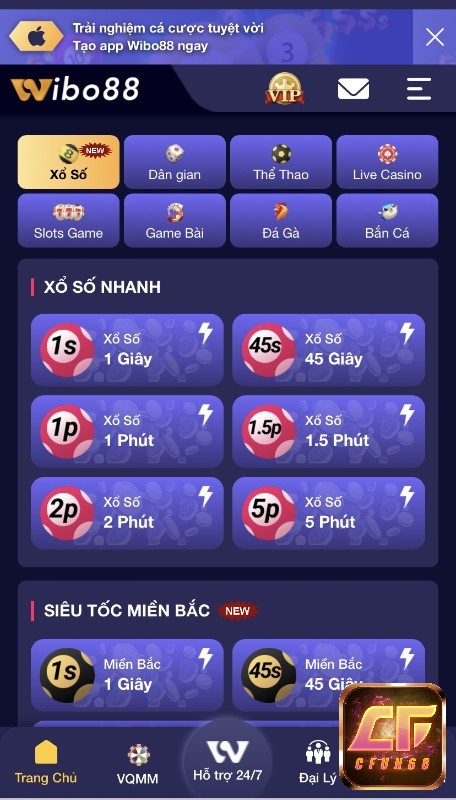 Sảnh xổ số tại web cược này mang lại cơ hội trúng thưởng lớn