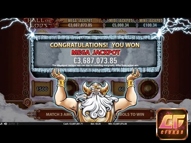 Biểu tượng trong game Hall of Gods Jackpot