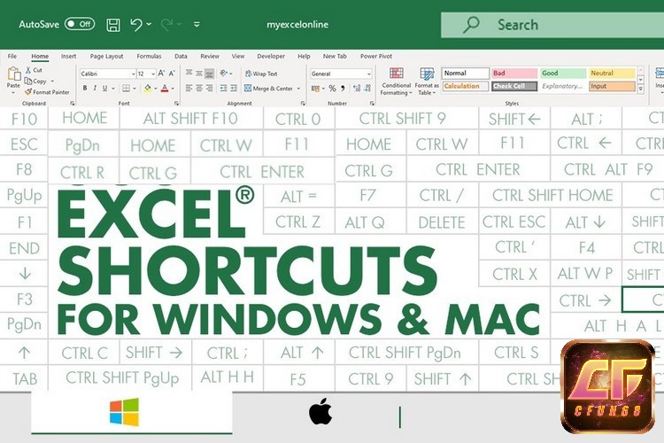 Cùng cfun68.io tìm hiểu các phím tắt trong Excel chi tiết nhé!