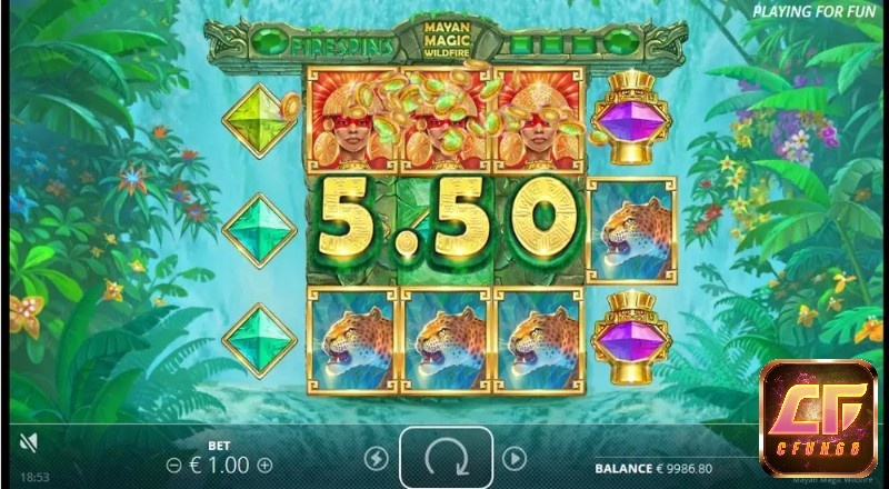 Mức biến động Mayan Magic Wildfire là 96,04%
