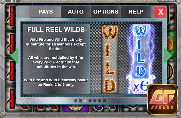 Các biểu tượng Wild có thể lấp đầy một cuộn cùng hệ số nhân x6