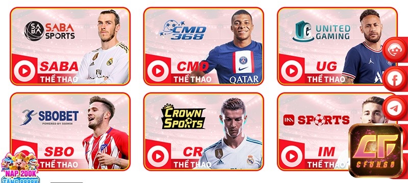 Nhà cái cung cấp nhiều trò chơi thể thao với nhiều kèo cược đa dạng khác nhau