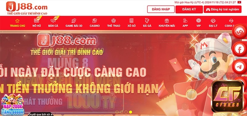 J88 là một thương hiệu cá cược trực tuyến đã quá quen thuộc với những cược thủ yêu thích lĩnh vực này