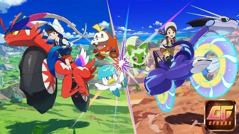 Pokémon scarlet and violet cho phép người chơi tự do khám phá và chiến đấu theo phong cách riêng