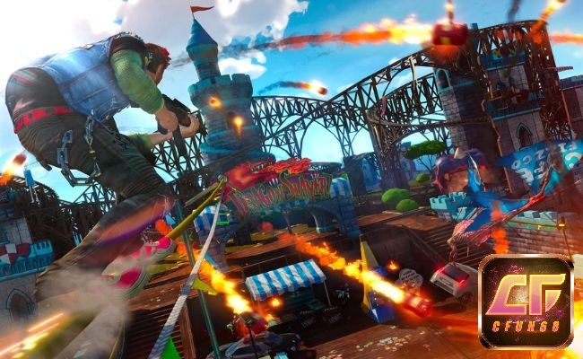 Tựa game thế giới tận thế nhiều màu sắc có mặt tại Sunset Overdrive