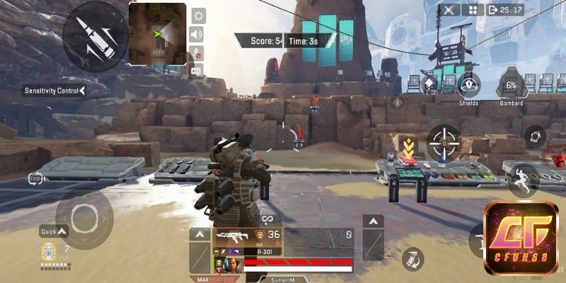 Sự nhanh nhẹn trong gameplay của Apex Legends Mobile
