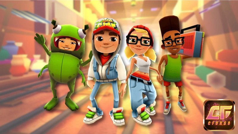 Subway Surfers là game chạy cảnh nổi tiếng, người chơi vượt chướng ngại vật và thu thập vật phẩm