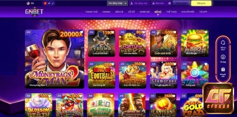 Những trò chơi hấp dẫn tại gnbet
