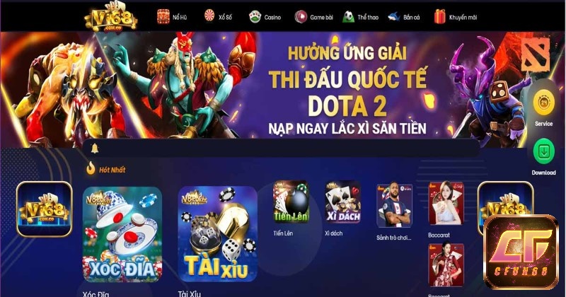 Những trò chơi hấp dẫn tại nhà cái Vi68