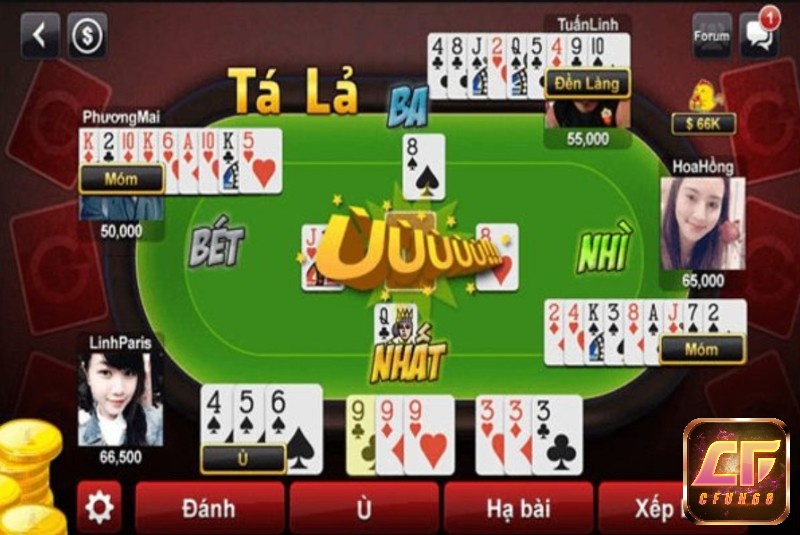 Thuật ngữ ù khi chơi game đánh bài tá lả