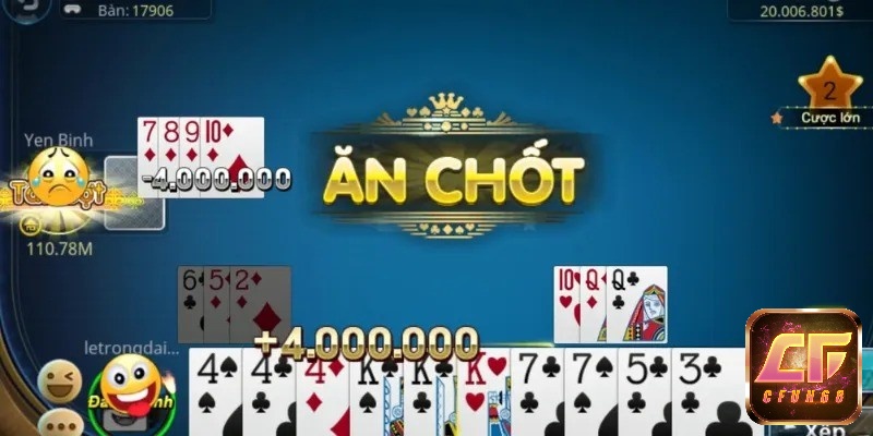 Ăn chốt trong tá lả thưởng bao nhiêu?