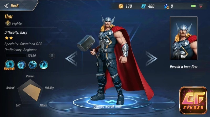 Trong Marvel Super War, anh hùng và phản diện Marvel chia thành hai phe chiến đấu 5v5