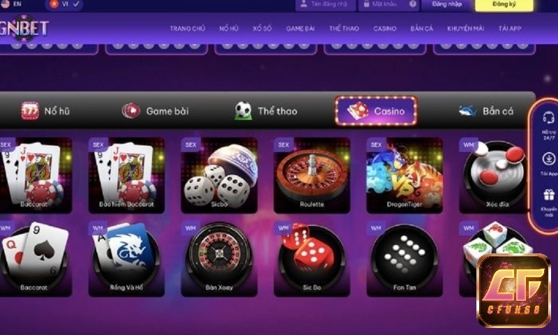 Gnbet - Cổng game uy tín hàng đầu, kho game đồ sộ hấp dẫn