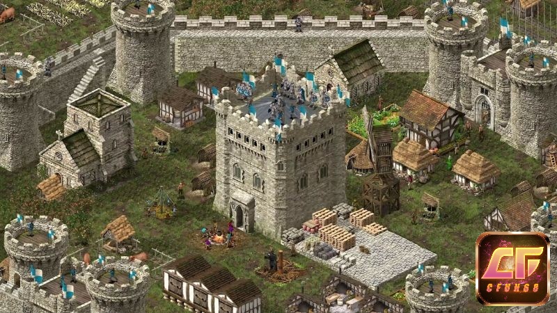 Lâu đài kiên cố trong The Stronghold Collection với chiến thuật phòng thủ chặt chẽ