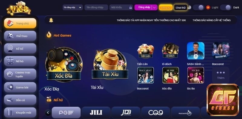 Đa dạng trò chơi hấp dẫn uy tín