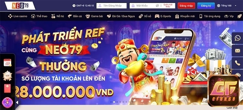 Đăng nhập Neo79 trải nghiệm cá cược hấp dẫn, độc đáo