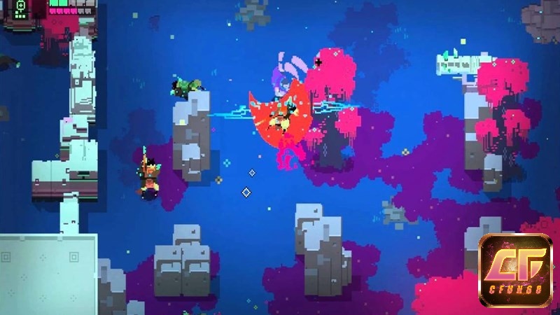 Các màn chơi trong Game Hyper Light Drifter được thiết kế với độ khó tăng dần