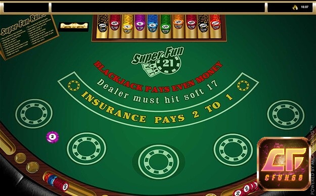 Luật chơi của Super Fun 21 được xây dựng dựa trên nền tảng của trò chơi blackjack truyền thống