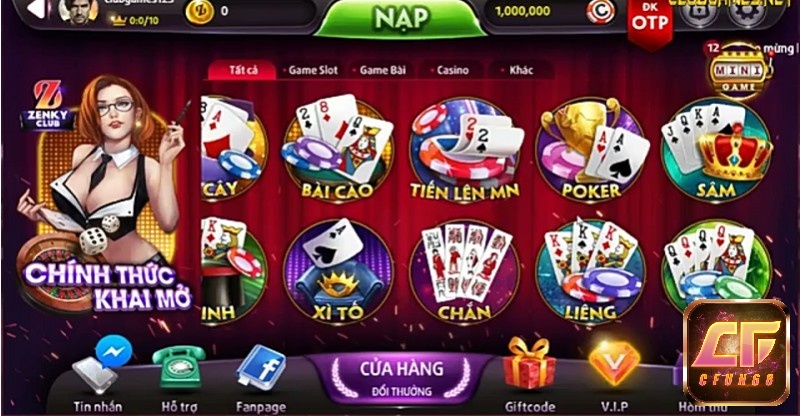 Khám phá top game bài uy tín cùng Cfun68 ngay nhé!