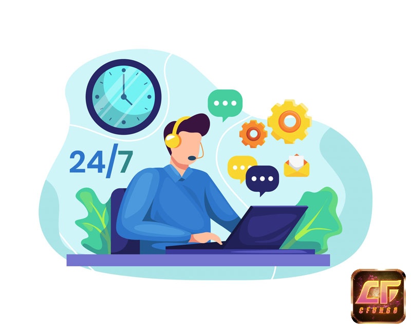 Dịch vụ hỗ trợ anh em ngư thủ 24/7 nên anh em có thể yên tâm trải nghiệm