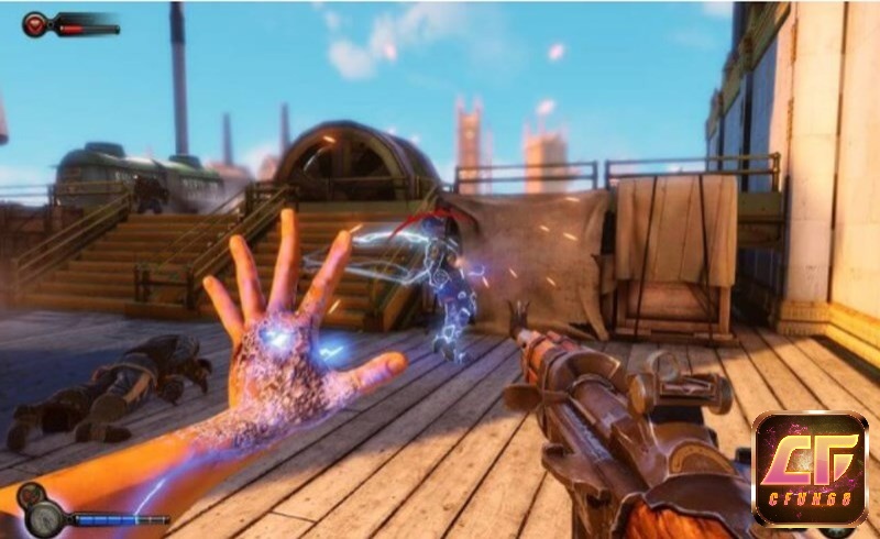 Đồ họa của BioShock Infinite tái hiện thành phố bay Columbia sống động, đầy màu sắc