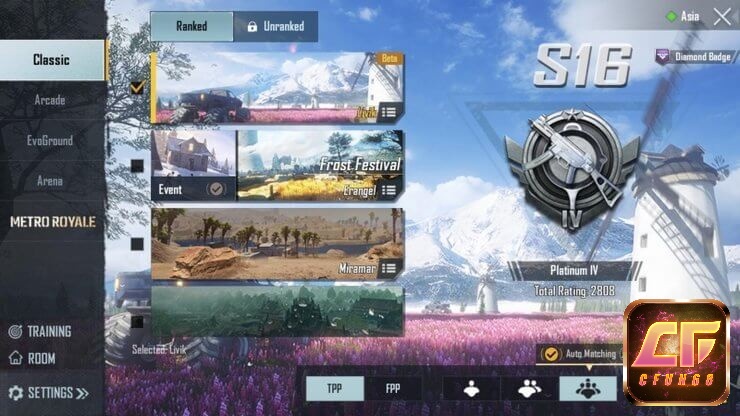 PUBG đa dạng chế độ chơi, từ cổ điển đến Arcade và EvoGround
