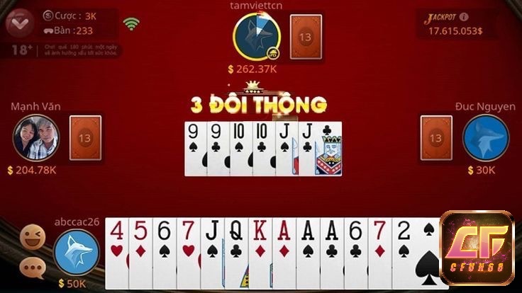 Tiến Lên Miền Nam – trò chơi bài kinh điển được yêu thích nhất tại Việt Nam.