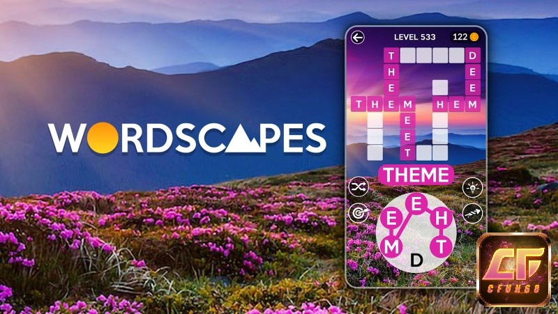  Wordscapes gây ấn tượng bởi đồ họa thư giãn kết hợp gameplay ô chữ độc đáo