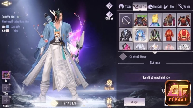 Tùy chỉnh nhân vật với hơn 250 item thời trang đa dạng trong game thế giới hoàn mỹ mobile