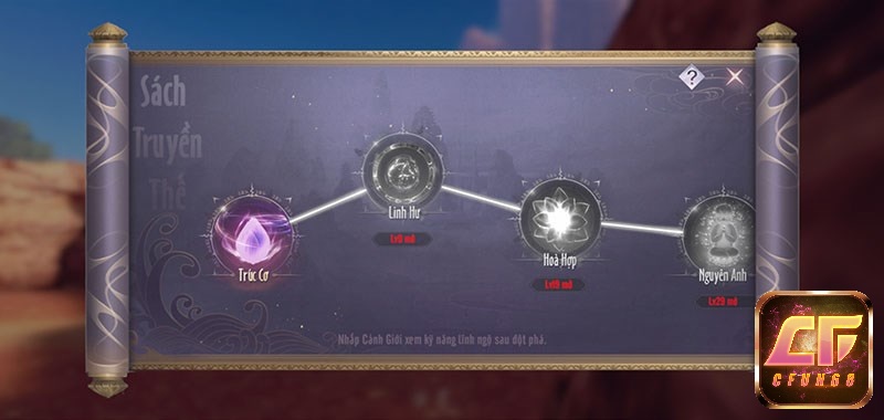 Hệ thống Tu Chân nâng cao sức mạnh nhân vật trong game thế giới hoàn mỹ