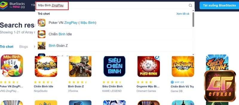 Tải game mậu binh ZingPlay trên điện thoại và máy tính