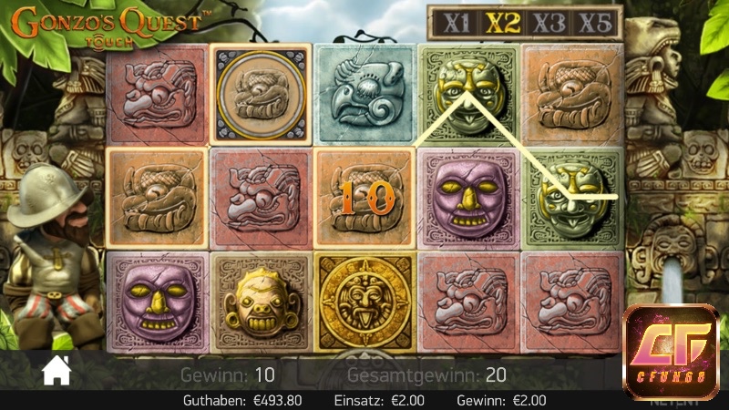 Tham gia cuộc săn kho báu cùng Gonzo trong tựa game nổ hũ đậm chất phiêu lưu Gonzo’s Quest.