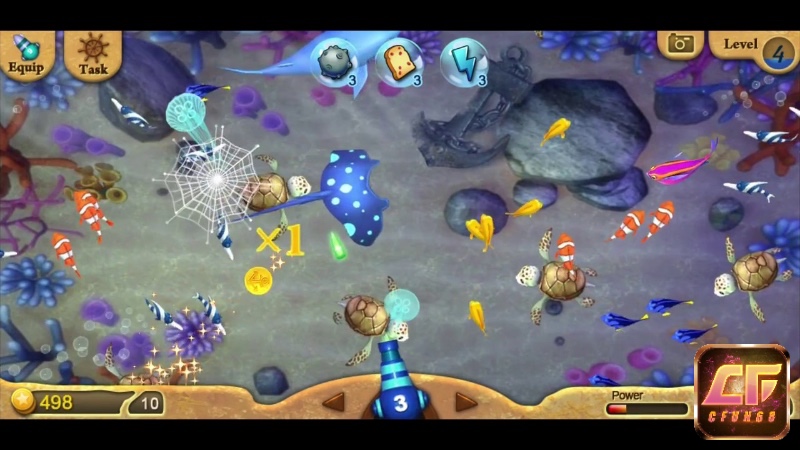 Hệ thống cá đa tầng, boss khổng lồ và kho vũ khí nâng cấp tạo nên chiều sâu chiến thuật cho bắn cá Fishing Diary.