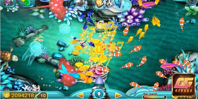 Phương pháp kiểm soát xu và rỉa cá rìa hỗ trợ người chơi duy trì vốn trong suốt quá trình săn bắn.