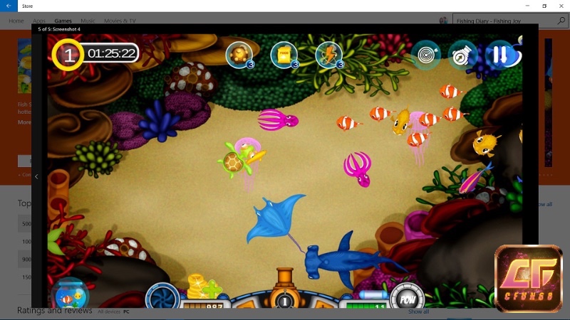 Trình giả lập Android cung cấp trải nghiệm bắn cá Fishing Diary chơi màn hình lớn và tối ưu hóa thao tác bằng chuột.