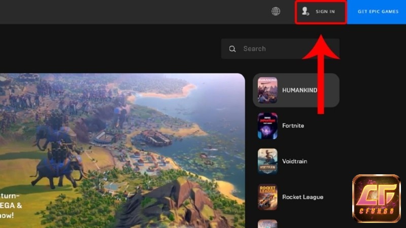 Đăng nhập tài khoản Epic để dùng Store và Library trên máy tính