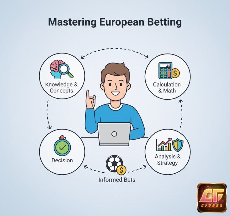 Người cá cược bóng đá áp dụng kiến thức cách tính kèo châu âu để đưa ra quyết định đặt cược sáng suốt