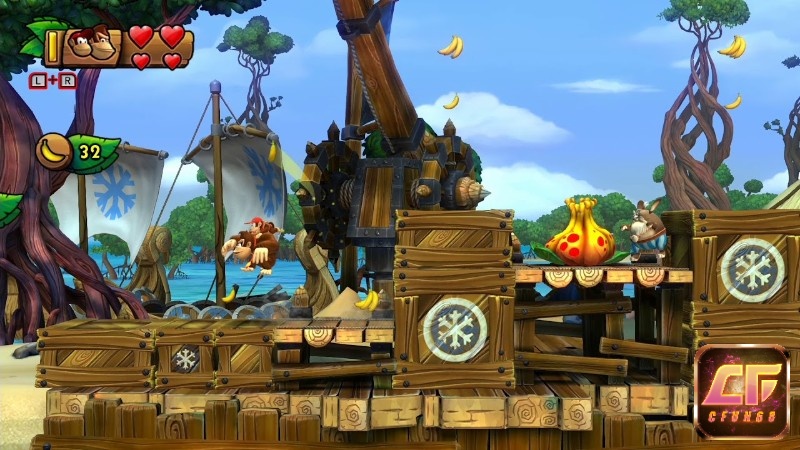 Bản Switch game Donkey Kong Country: Tropical Freeze làm nổi bật sức sống của platformer 2D hiện đại
