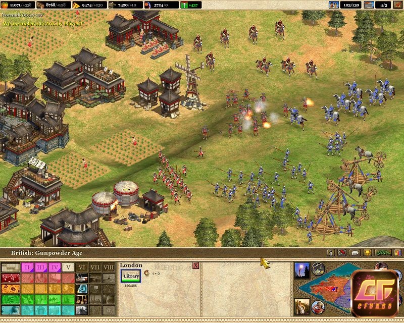 Công trình khai thác tài nguyên quanh thành phố trong Rise of Nations Extended Edition