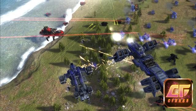 Giao diện chiến trường với nhiều đơn vị và biểu tượng nhỏ cần chọn chính xác