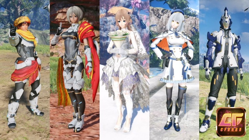 Các nhân vật trong game Phantasy Star Online 2: New Genesis đa dạng với nhiều class khác nhau