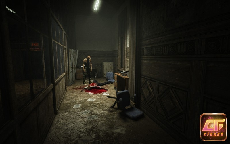 Cuộc truy đuổi trong hành lang tối thể hiện nhịp độ căng thẳng của Outlast