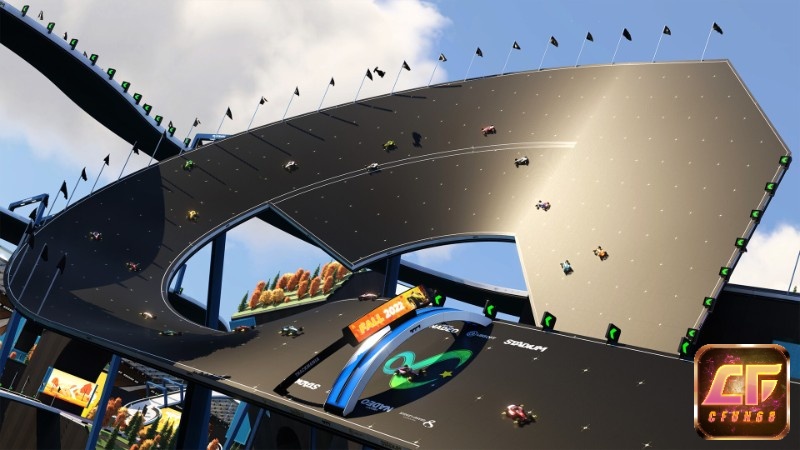 Ngoài các đường đua mặc định bạn còn thể thể tự xây dựng các đường đua theo phong cách cá nhân của mình