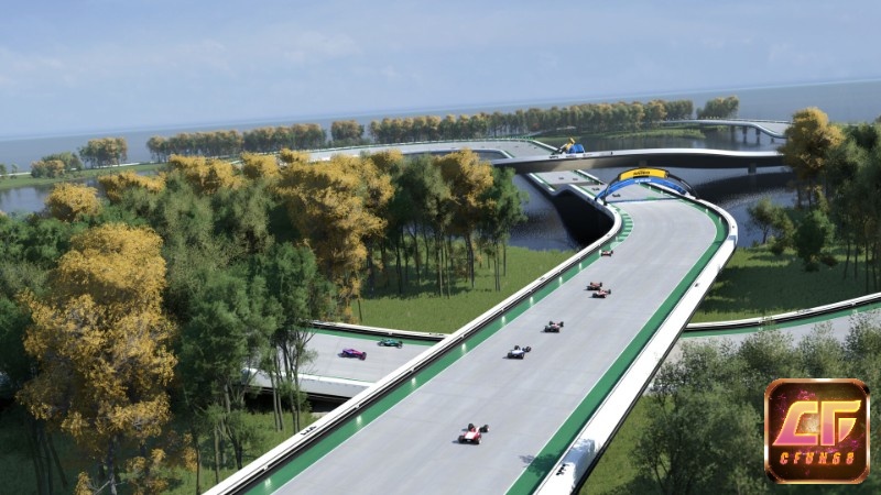 Game Trackmania (2020) có đồ họa nổi bật với phong cách tươi sáng và sinh động