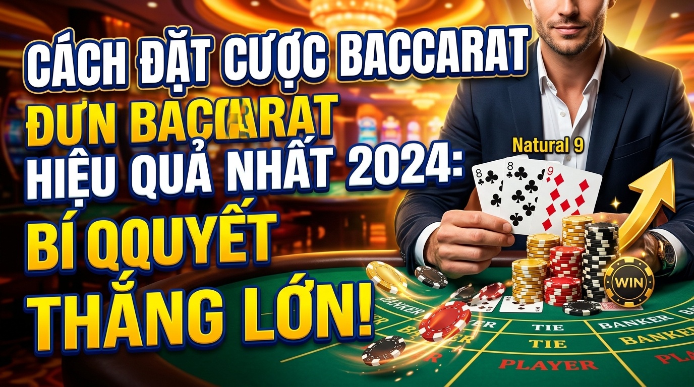 Cách đặt cược Baccarat hiệu quả nhất 2024: Bí quyết thắng lớn