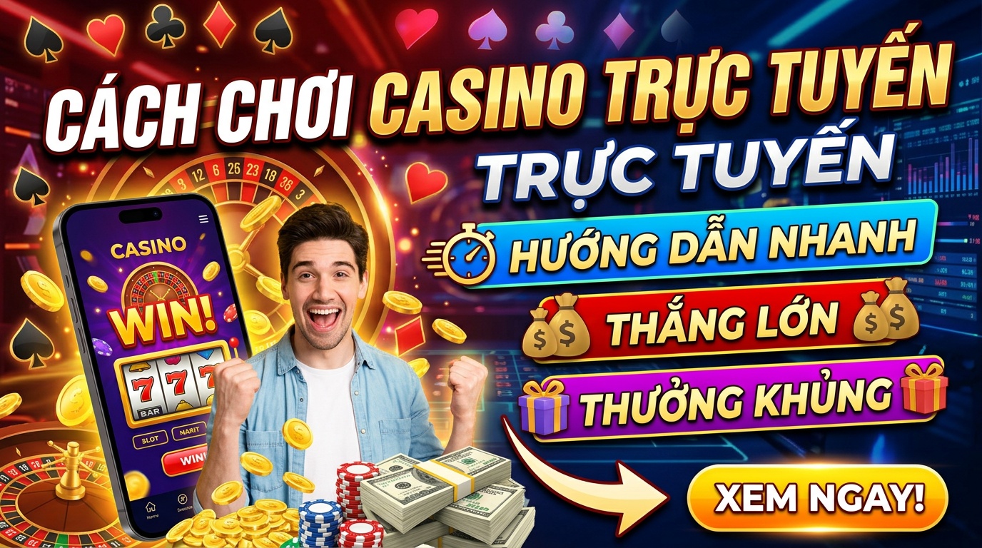 Cách chơi casino trực tuyến: Hướng dẫn nhanh, thắng lớn