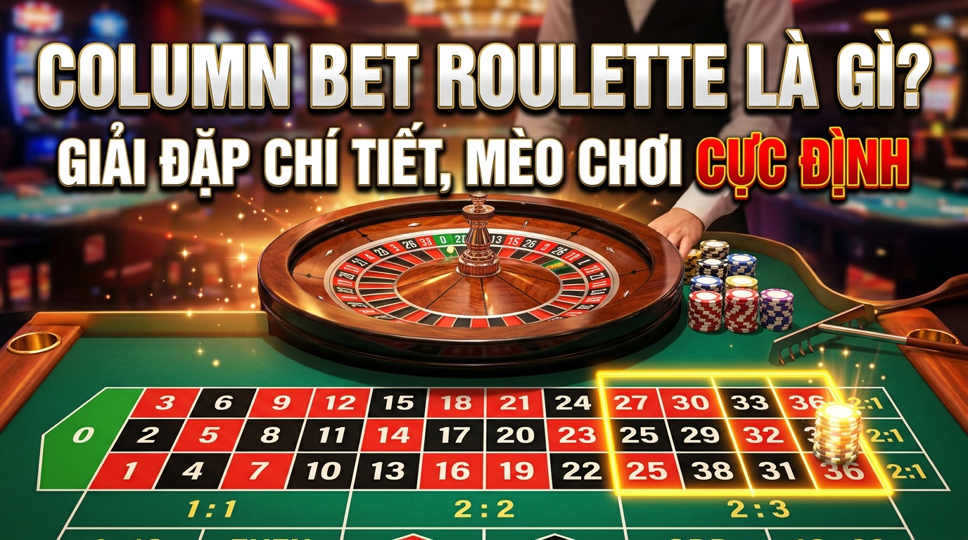 Column bet roulette là gì? Giải đáp chi tiết, mẹo chơi cực đỉnh